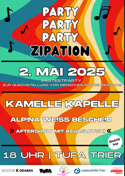 Plakat zur Party